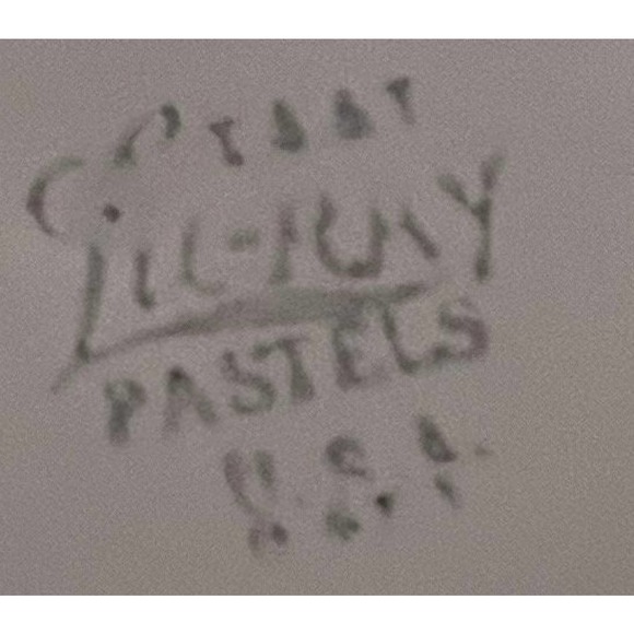 Lu-Ray Pastels TS & T Blue Cup and Saucer Set Retro Farmhouse Kitchen Dinnerware - Picture 6 of 6